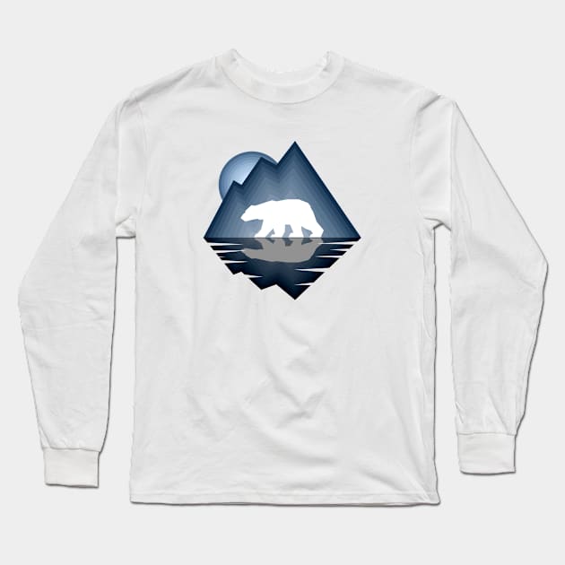 'Polar Nights' Long Sleeve T-Shirt by DavidSpeedDesign